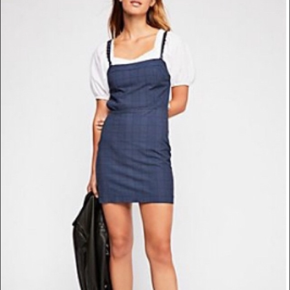 Free People Plaid Mini Dress